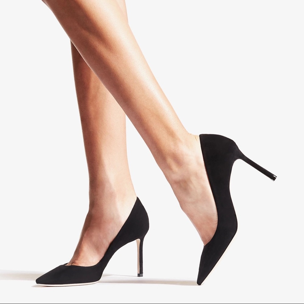 Jimmy Choo black suede pumps Romy 85 size 40.5
